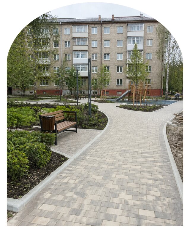 Благоустройство двора МКД под ключ в Североморске от 267425 р. | Метпроект-Свм